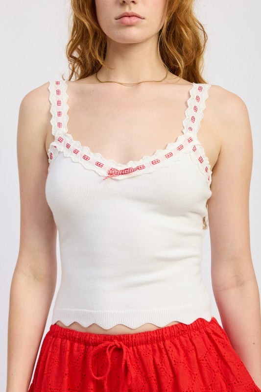 CROCHET STRAP SCALLOPED TANK TOP-Emory Park-[option4]-[option5]-[option6]-[option7]-[option8]-Shop-Boutique-Clothing-for-Women-Online