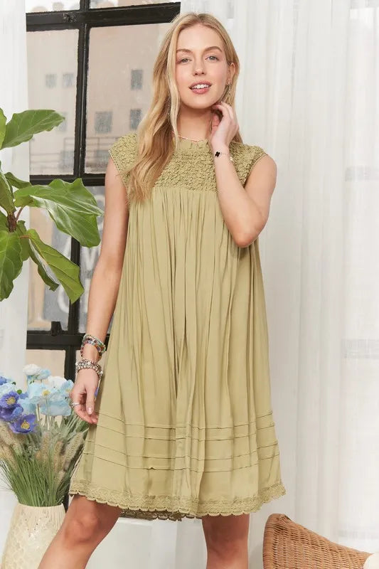 ADORA Loose Textured Babydoll Dress-Dresses-Trendsi-[option4]-[option5]-[option6]-[option7]-[option8]-Shop-Boutique-Clothing-for-Women-Online