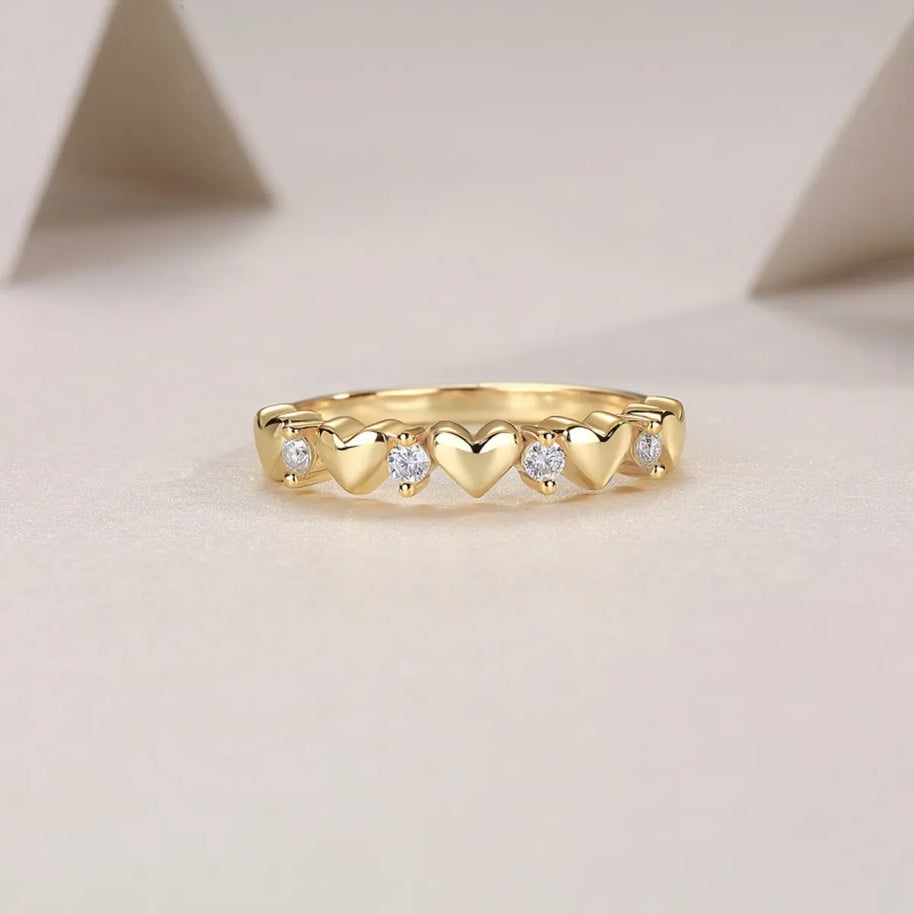 925 Sterling Silver Moissanite Heart Ring-ring-Trendsi-[option4]-[option5]-[option6]-[option7]-[option8]-Shop-Boutique-Clothing-for-Women-Online