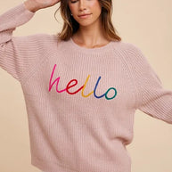 Annie Wear HELLO Embroidered Raglan Sleeve Sweater-Sweaters-Trendsi-Mauve-S-[option4]-[option5]-[option6]-[option7]-[option8]-Shop-Boutique-Clothing-for-Women-Online