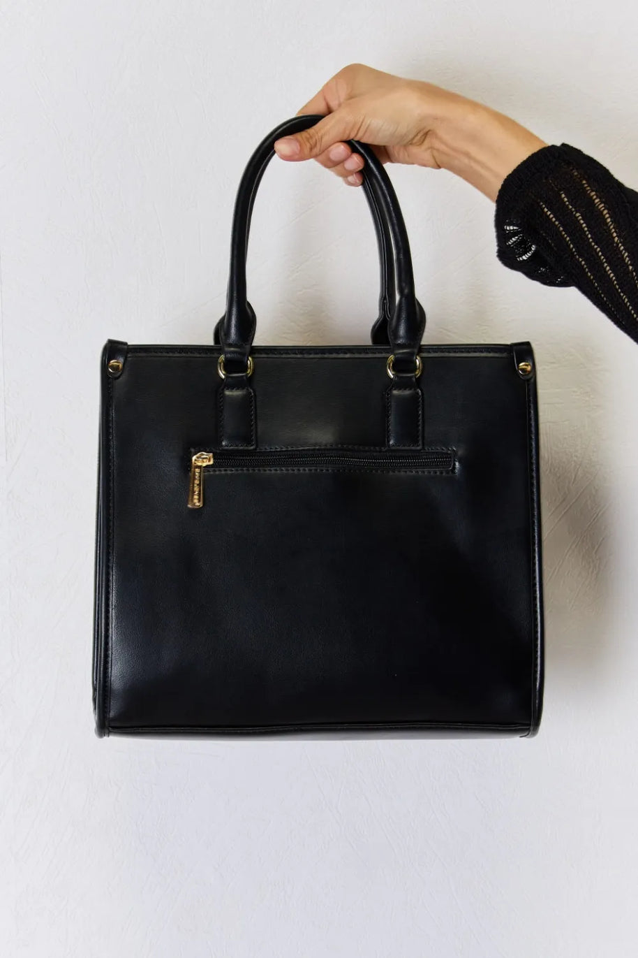 David Jones Argyle Pattern PU Leather Handbag-Bags-Trendsi-[option4]-[option5]-[option6]-[option7]-[option8]-Shop-Boutique-Clothing-for-Women-Online