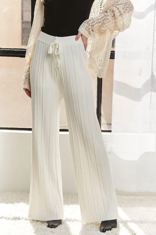 ADORA Tied Wide Leg Knit Pants-Pants-Trendsi-OFF WHITE-S-[option4]-[option5]-[option6]-[option7]-[option8]-Shop-Boutique-Clothing-for-Women-Online