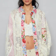 POL Lace Long Sleeve Shirt with Floral and Striped Pattern-Shirts-Trendsi-Blush Pink-S-[option4]-[option5]-[option6]-[option7]-[option8]-Shop-Boutique-Clothing-for-Women-Online