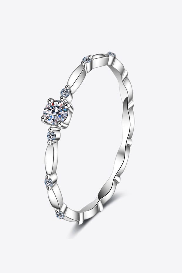 Moissanite 925 Sterling Silver Rhodium-Plated Ring-rings-Trendsi-Silver-4-[option4]-[option5]-[option6]-[option7]-[option8]-Shop-Boutique-Clothing-for-Women-Online