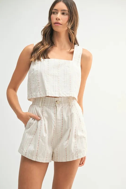MABLE Square Neck Crop Top and Shorts Set-Sets-Trendsi-Lt Taupe-S-[option4]-[option5]-[option6]-[option7]-[option8]-Shop-Boutique-Clothing-for-Women-Online