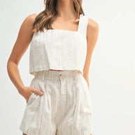 MABLE Square Neck Crop Top and Shorts Set-Sets-Trendsi-Lt Taupe-S-[option4]-[option5]-[option6]-[option7]-[option8]-Shop-Boutique-Clothing-for-Women-Online