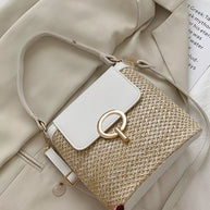 Woven Straw Crossbody Bag-Bags-Trendsi-White-One Size-[option4]-[option5]-[option6]-[option7]-[option8]-Shop-Boutique-Clothing-for-Women-Online