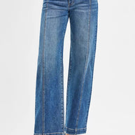 RISEN Mid Rise Fit Wide Baggy Jeans-Jeans-Trendsi-[option4]-[option5]-[option6]-[option7]-[option8]-Shop-Boutique-Clothing-for-Women-Online