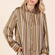 Mittoshop Striped Button Down Satin Shirt-Blouses-Trendsi-[option4]-[option5]-[option6]-[option7]-[option8]-Shop-Boutique-Clothing-for-Women-Online