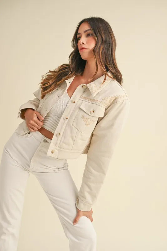 MABLE Embroidered Quilted Cropped Jacket-Coats & Jackets-Trendsi-[option4]-[option5]-[option6]-[option7]-[option8]-Shop-Boutique-Clothing-for-Women-Online