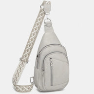 PU Leather Crossbody Bag with Two Detachable Strap-Bags-Trendsi-Light Gray-One Size-[option4]-[option5]-[option6]-[option7]-[option8]-Shop-Boutique-Clothing-for-Women-Online