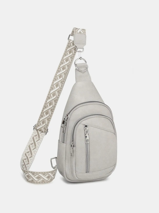 PU Leather Crossbody Bag with Two Detachable Strap-Bags-Trendsi-Light Gray-One Size-[option4]-[option5]-[option6]-[option7]-[option8]-Shop-Boutique-Clothing-for-Women-Online