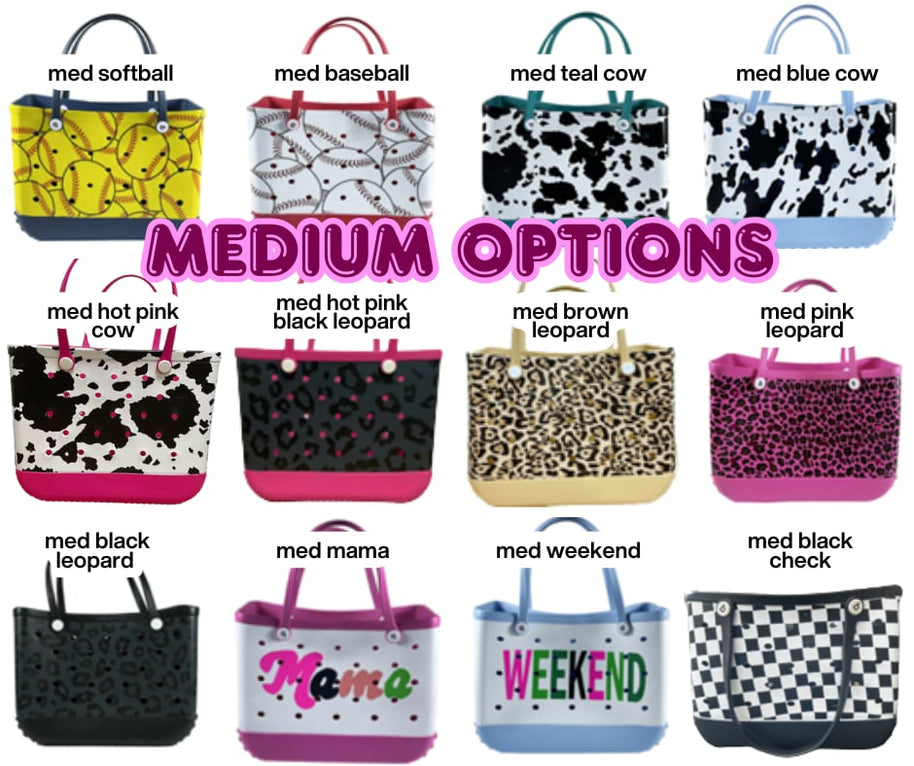 PREORDER: MEDIUM EVA Print & Solid Totes BESTSELLER-Bags-Forever3A.M-MED Softball-[option4]-[option5]-[option6]-[option7]-[option8]-Shop-Boutique-Clothing-for-Women-Online
