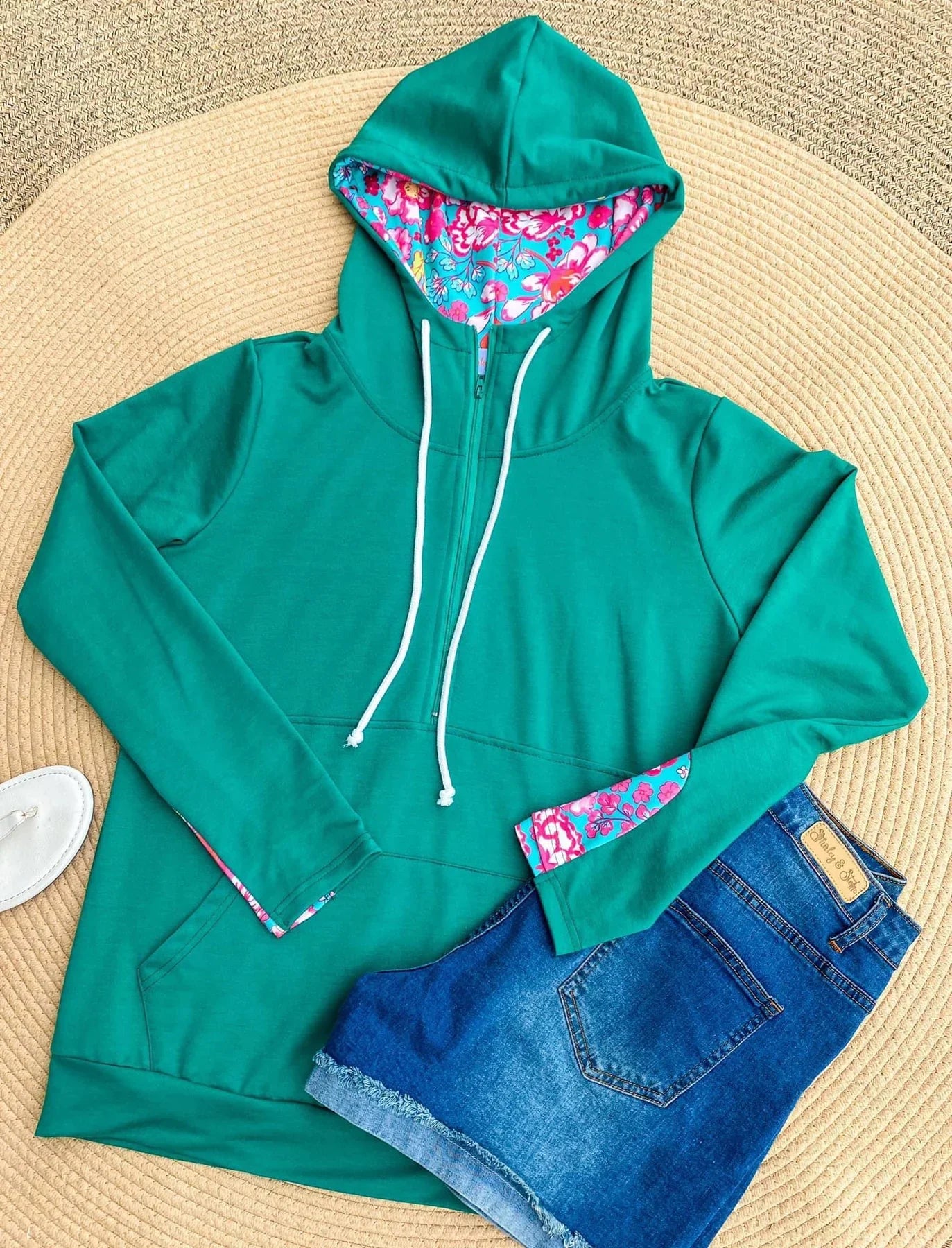 Shirley & Stone Audre Half Zip Hoodie in Six Colors-Preorder-Ave Shops-[option4]-[option5]-[option6]-[option7]-[option8]-Shop-Boutique-Clothing-for-Women-Online