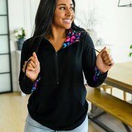 Shirley & Stone Audre Half Zip Hoodie in Six Colors-Preorder-Ave Shops-[option4]-[option5]-[option6]-[option7]-[option8]-Shop-Boutique-Clothing-for-Women-Online