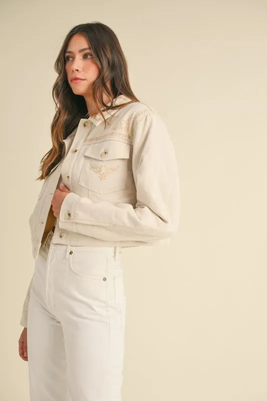 MABLE Embroidered Quilted Cropped Jacket-Coats & Jackets-Trendsi-[option4]-[option5]-[option6]-[option7]-[option8]-Shop-Boutique-Clothing-for-Women-Online
