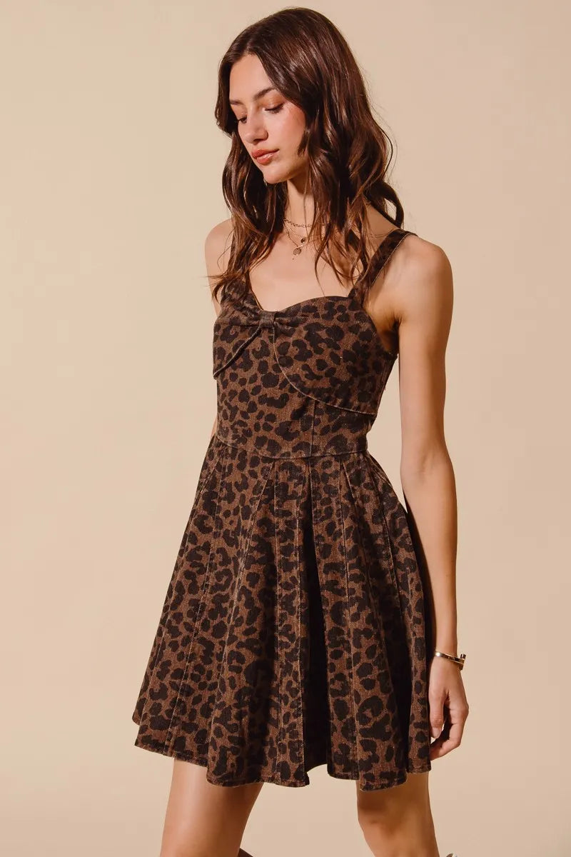 SO ME Mineral Washed Leopard Flare Cami Dress-Dresses-Trendsi-[option4]-[option5]-[option6]-[option7]-[option8]-Shop-Boutique-Clothing-for-Women-Online