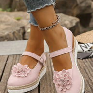 Flower Embellished Mary Jane Loafers-loafers-Trendsi-Pink-36-[option4]-[option5]-[option6]-[option7]-[option8]-Shop-Boutique-Clothing-for-Women-Online