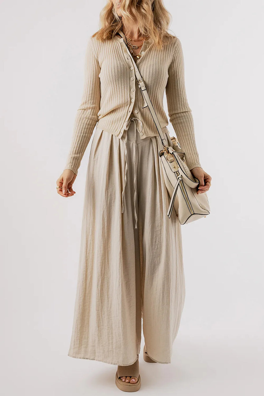 Tied Wide Leg Pants-Pants-Trendsi-[option4]-[option5]-[option6]-[option7]-[option8]-Shop-Boutique-Clothing-for-Women-Online