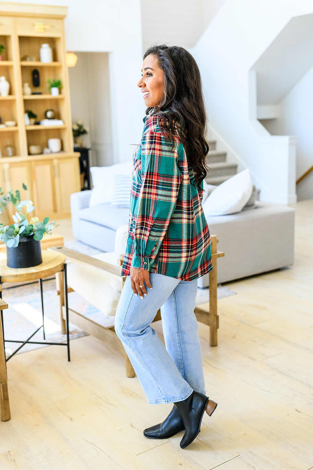 Shirley & Stone Lightweight Plaid Flannel In Four Colors-Womens-Ave Shops-[option4]-[option5]-[option6]-[option7]-[option8]-Shop-Boutique-Clothing-for-Women-Online