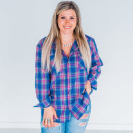 Shirley & Stone Lightweight Plaid Flannel In Four Colors-Womens-Ave Shops-[option4]-[option5]-[option6]-[option7]-[option8]-Shop-Boutique-Clothing-for-Women-Online