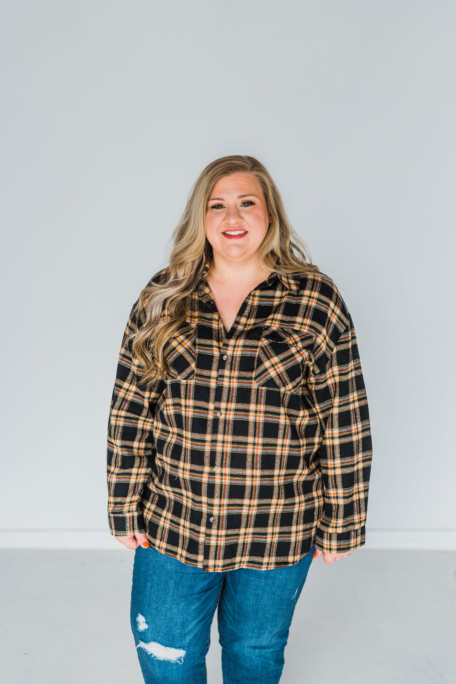 Shirley & Stone Lightweight Plaid Flannel In Four Colors-Womens-Ave Shops-[option4]-[option5]-[option6]-[option7]-[option8]-Shop-Boutique-Clothing-for-Women-Online