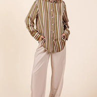 Mittoshop Striped Button Down Satin Shirt-Blouses-Trendsi-[option4]-[option5]-[option6]-[option7]-[option8]-Shop-Boutique-Clothing-for-Women-Online