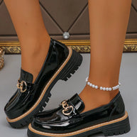 Round Toe Platform Loafers-Shoes-Trendsi-Bright Light-36-[option4]-[option5]-[option6]-[option7]-[option8]-Shop-Boutique-Clothing-for-Women-Online