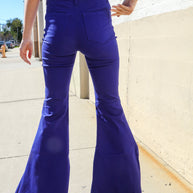 Zenana All You Need Sapphire High Waist Flare Leg Denim Jeans-Zenana-[option4]-[option5]-[option6]-[option7]-[option8]-Shop-Boutique-Clothing-for-Women-Online