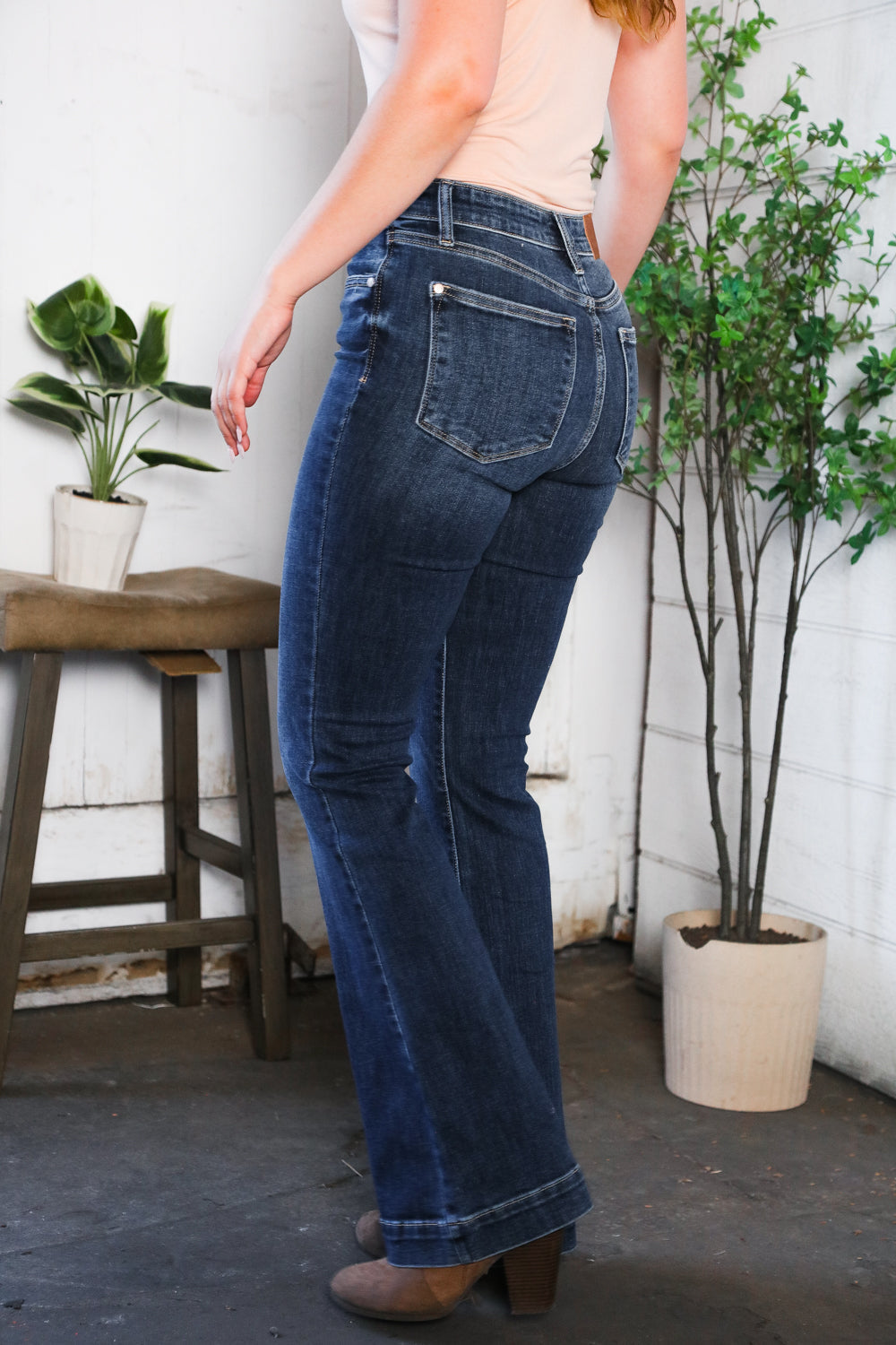 Judy Blue High Waist Flare Denim-Judy Blue-[option4]-[option5]-[option6]-[option7]-[option8]-Shop-Boutique-Clothing-for-Women-Online