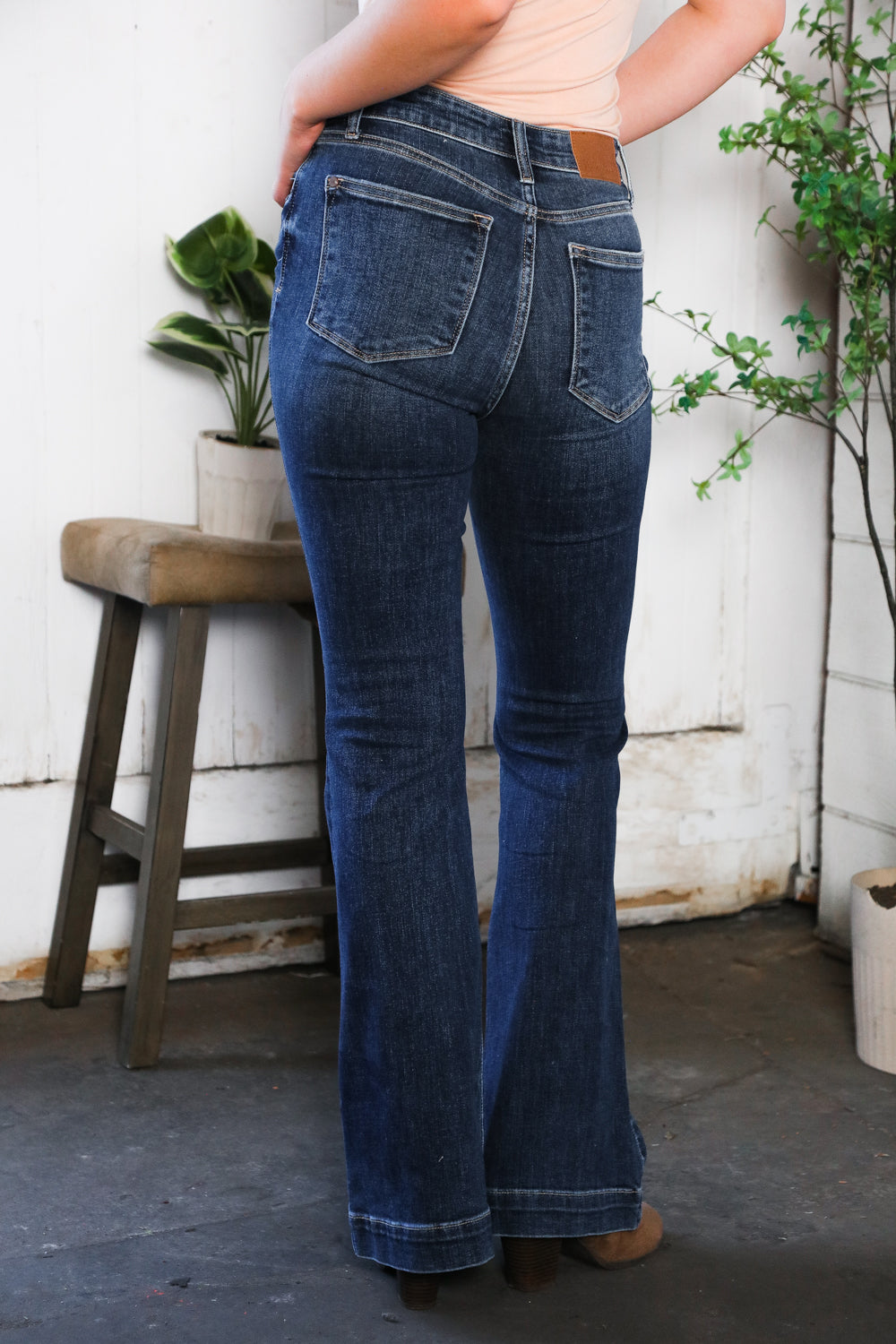 Judy Blue High Waist Flare Denim-Judy Blue-[option4]-[option5]-[option6]-[option7]-[option8]-Shop-Boutique-Clothing-for-Women-Online