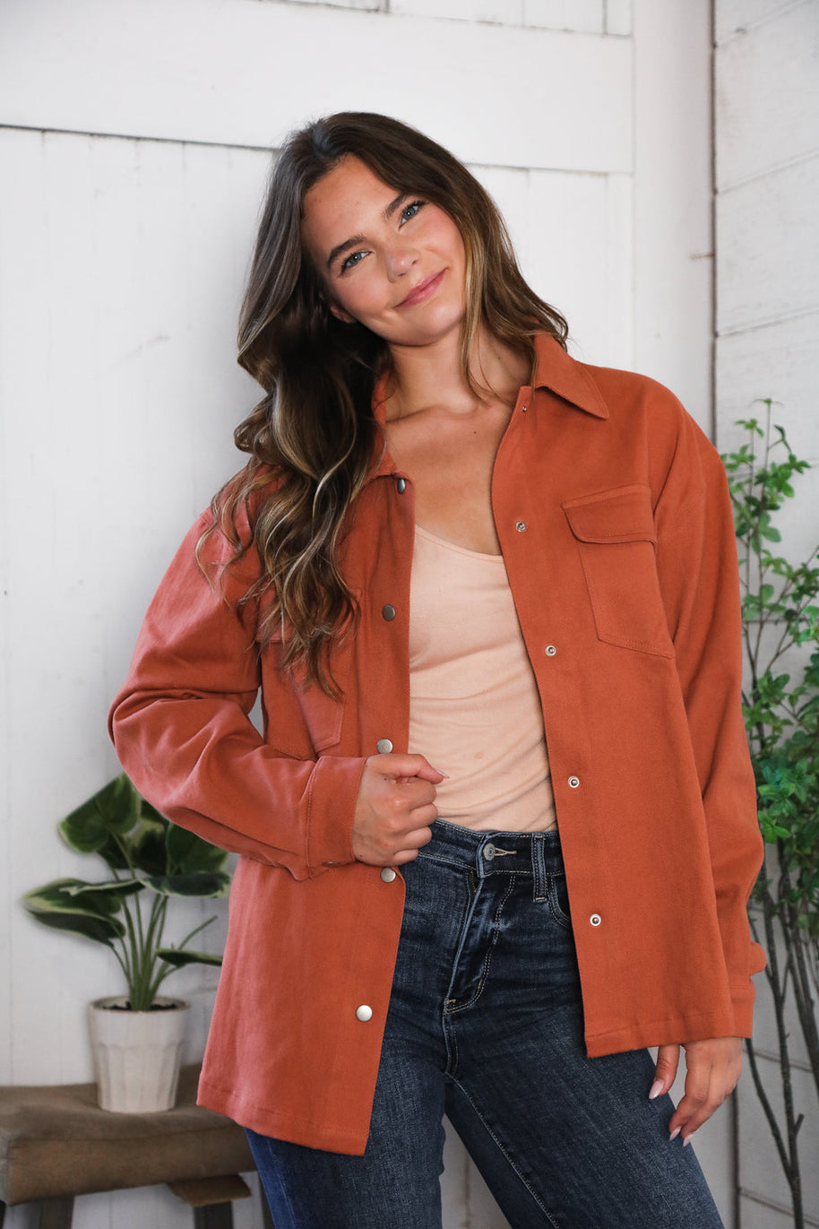 Peaceful Threads Burnt Orange Jacket-And The Why-[option4]-[option5]-[option6]-[option7]-[option8]-Shop-Boutique-Clothing-for-Women-Online