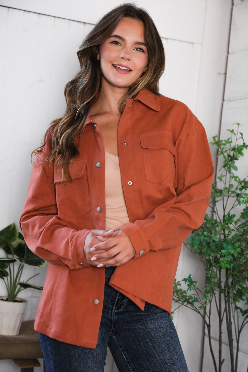 Peaceful Threads Burnt Orange Jacket-And The Why-[option4]-[option5]-[option6]-[option7]-[option8]-Shop-Boutique-Clothing-for-Women-Online
