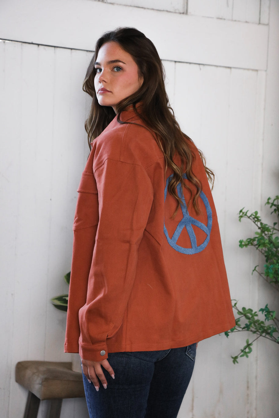 Peaceful Threads Burnt Orange Jacket-And The Why-[option4]-[option5]-[option6]-[option7]-[option8]-Shop-Boutique-Clothing-for-Women-Online