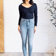 Judy Blue Justine High Rise Control Top Contrast Wash Skinny Jeans-Womens-Ave Shops-[option4]-[option5]-[option6]-[option7]-[option8]-Shop-Boutique-Clothing-for-Women-Online