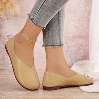 Round Toe Flats Slip-Ons-135 Flats-Trendsi-[option4]-[option5]-[option6]-[option7]-[option8]-Shop-Boutique-Clothing-for-Women-Online