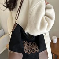 Suede Patch Adjustable Strap Tote Bag-Bags-Trendsi-[option4]-[option5]-[option6]-[option7]-[option8]-Shop-Boutique-Clothing-for-Women-Online