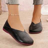 Round Toe Flats Slip-Ons-135 Flats-Trendsi-[option4]-[option5]-[option6]-[option7]-[option8]-Shop-Boutique-Clothing-for-Women-Online