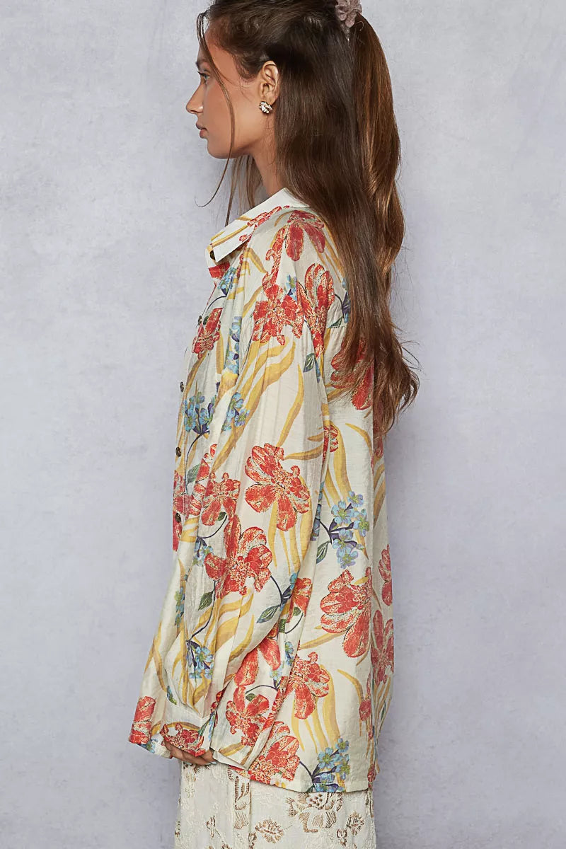 POL Floral Print Button Down Long Sleeve Shirt-Blouses-Trendsi-[option4]-[option5]-[option6]-[option7]-[option8]-Shop-Boutique-Clothing-for-Women-Online