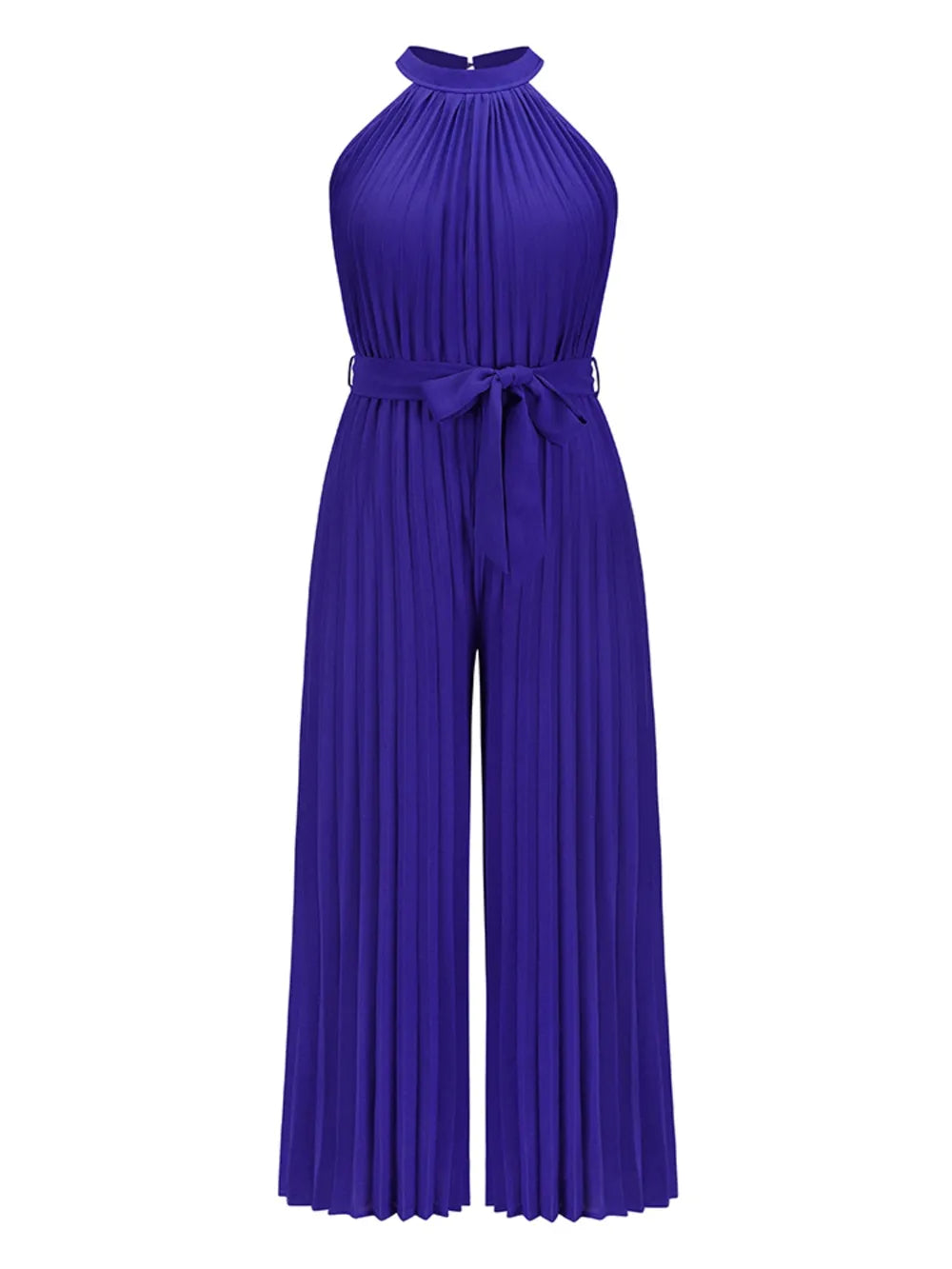 Cutout Tied Pleated Sleeveless Jumpsuit-Sets-Trendsi-Dark Blue-S-[option4]-[option5]-[option6]-[option7]-[option8]-Shop-Boutique-Clothing-for-Women-Online