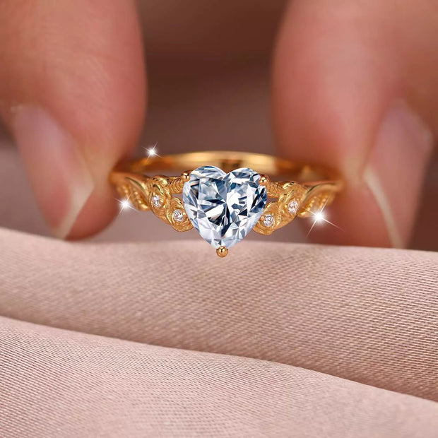 1.5 Carat Moissanite 925 Sterling Silver Heart Ring-RINGS-Trendsi-Gold-6-[option4]-[option5]-[option6]-[option7]-[option8]-Shop-Boutique-Clothing-for-Women-Online