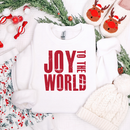Joy to the World Red Graphic Tee and Sweatshirt-Womens-Ave Shops-[option4]-[option5]-[option6]-[option7]-[option8]-Shop-Boutique-Clothing-for-Women-Online