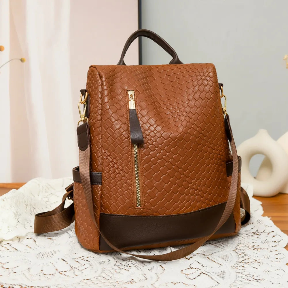 PU Leather Backpack Bag-Bags-Trendsi-[option4]-[option5]-[option6]-[option7]-[option8]-Shop-Boutique-Clothing-for-Women-Online