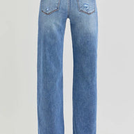 RISEN Tummy Control Elastic Band High Rise Wide Jeans-Trendsi-[option4]-[option5]-[option6]-[option7]-[option8]-Shop-Boutique-Clothing-for-Women-Online