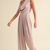 MABLE 3D Floral Applique Deep Cowl Neck Jumpsuit-Jumpsuits & Rompers-Trendsi-[option4]-[option5]-[option6]-[option7]-[option8]-Shop-Boutique-Clothing-for-Women-Online