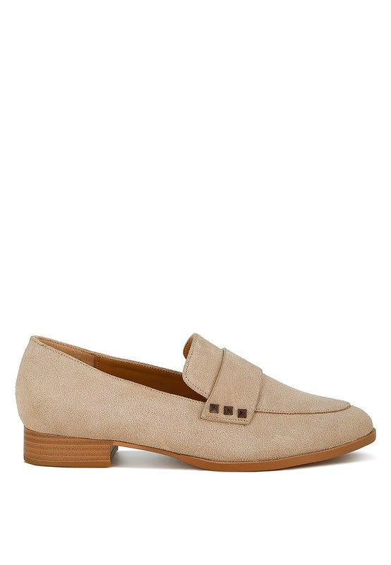 Durance Studded Genuine Suede Loafers-Rag Company-[option4]-[option5]-[option6]-[option7]-[option8]-Shop-Boutique-Clothing-for-Women-Online