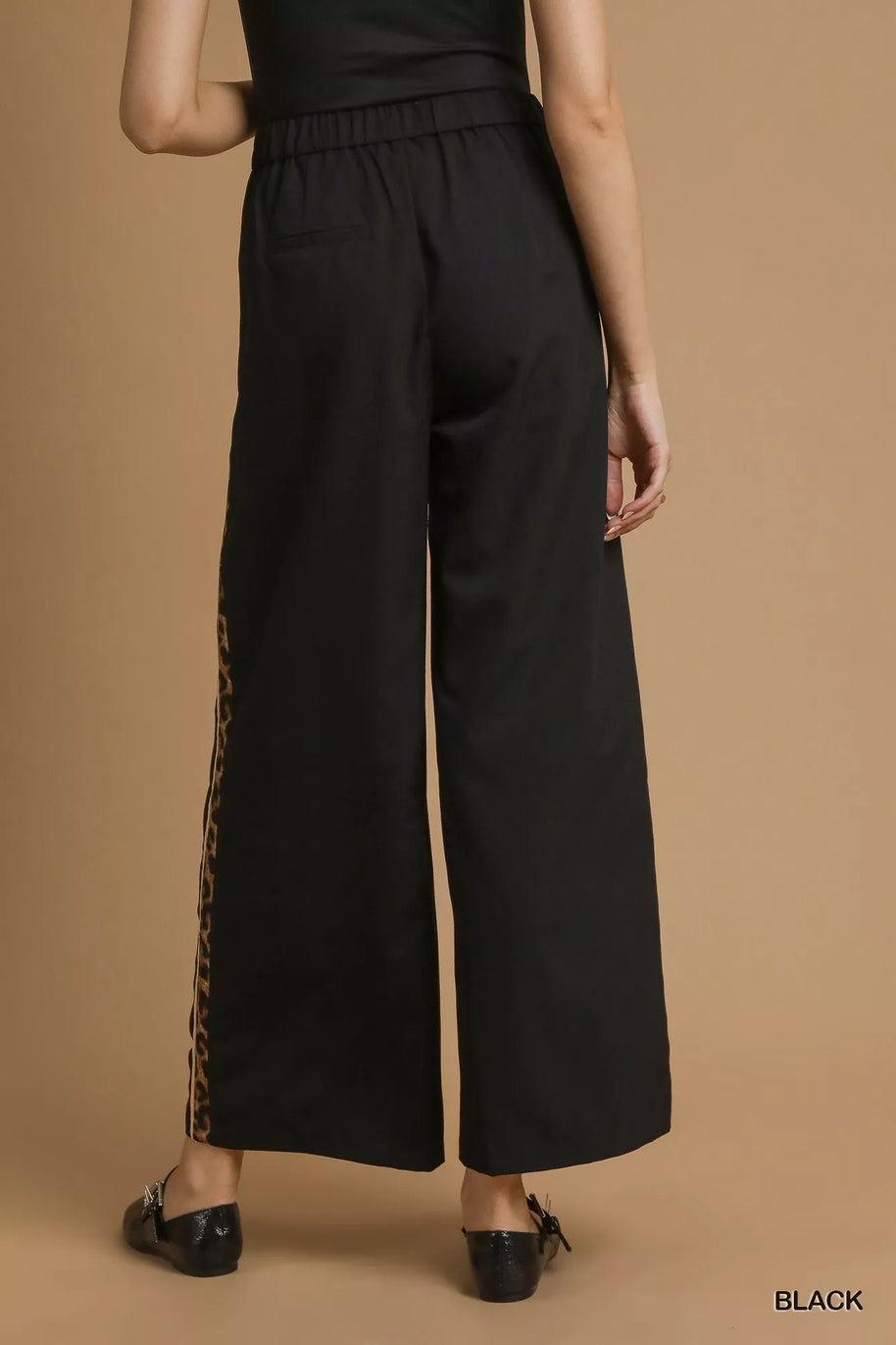 Umgee Front Pleated Wide-Leg Pants with Contrast Trim-Pants-Trendsi-[option4]-[option5]-[option6]-[option7]-[option8]-Shop-Boutique-Clothing-for-Women-Online