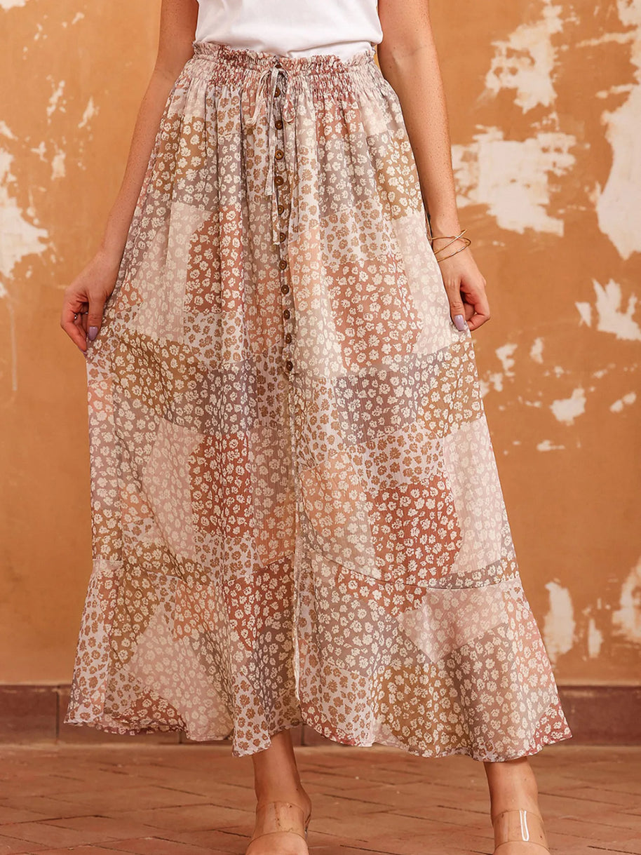 Slit Tiered Maxi Skirt-Skirts-Trendsi-Apricot-S-[option4]-[option5]-[option6]-[option7]-[option8]-Shop-Boutique-Clothing-for-Women-Online