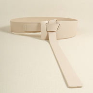 Knot Detail PU Belt-Belts-Trendsi-Ivory-One Size-[option4]-[option5]-[option6]-[option7]-[option8]-Shop-Boutique-Clothing-for-Women-Online