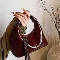 Leather Crossbody Bag with Charm-handbag-Trendsi-[option4]-[option5]-[option6]-[option7]-[option8]-Shop-Boutique-Clothing-for-Women-Online